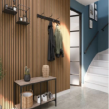 Akoestische wandpaneel 260 x 30 cm  - bronze eiken - 2 stuks