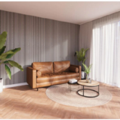 Akoestische wandpaneel 260 x 30 cm -  grijze Eiken - 2 stuks