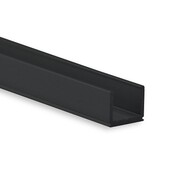 Zwart LED profiel inclusief opaal klikafdekking 7,8mm x 7mm - SLIM06ZWART