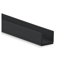 Zwart LED profiel inclusief opaal klikafdekking 7,8mm x 7mm - SLIM06ZWART