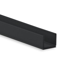 Zwart LED profiel inclusief opaal klikafdekking 7,8mm x 7mm - SLIM06ZWART