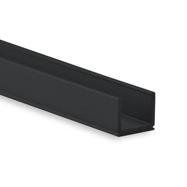 Zwart LED profiel inclusief opaal klikafdekking 7,8mm x 7mm - SLIM06ZWART