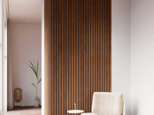 akoestische walnoot eiken wandpaneel 260x30 cm, 2 stuks