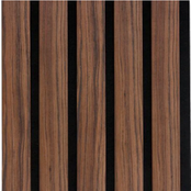 akoestische walnoot eiken wandpaneel 260x30 cm, 2 stuks