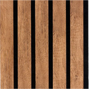 akoestische brons eiken wandpaneel 260x30 cm, 2 stuks