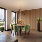 akoestische brons eiken wandpaneel 260x30 cm, 2 stuks