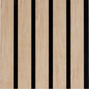 akoestische natuurlijk eiken wandpaneel 260x30 cm, 2 stuks