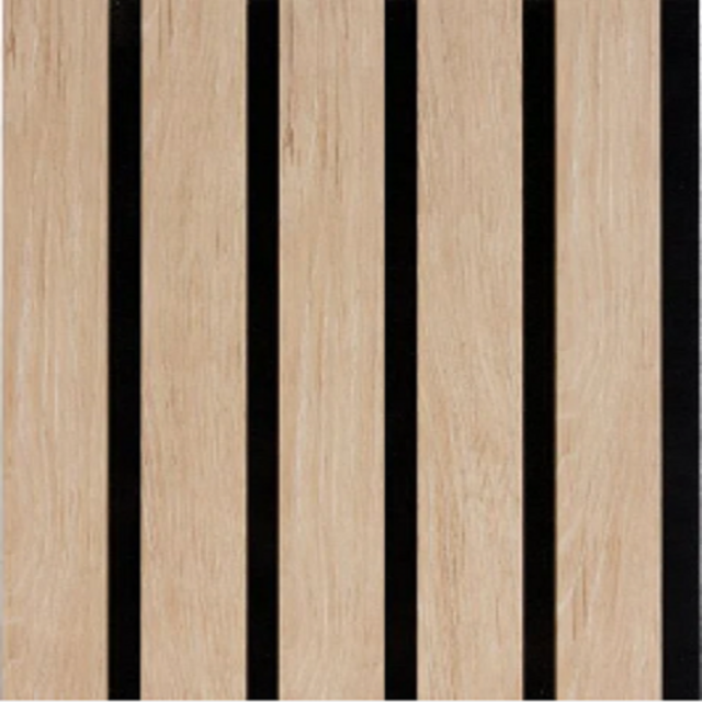 akoestische natuurlijk eiken wandpaneel 260x30 cm, 2 stuks