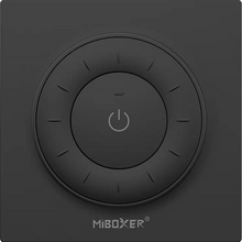 Zwarte design LED wanddimmer – Draadloos – Miboxer K3