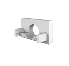 Eindkap met kabeldoorvoer - 304WIT