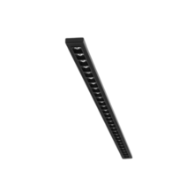 3-FASE instelbare lineaire LED lijn 56cm zwart 120 graden bundel - IRIS56ZWART