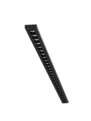 3-FASE instelbare lineaire LED lijn 56cm zwart 120 graden bundel - IRIS56ZWART