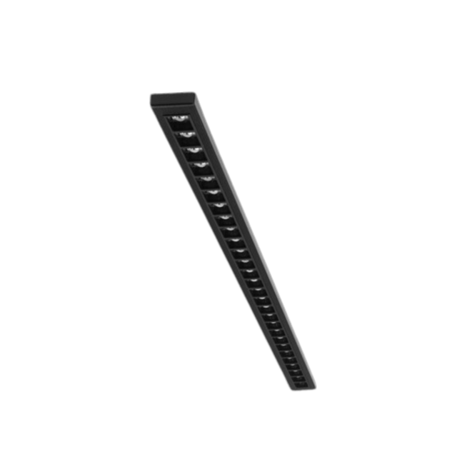 3-FASE instelbare lineaire LED lijn 56cm zwart 120 graden bundel - IRIS56ZWART