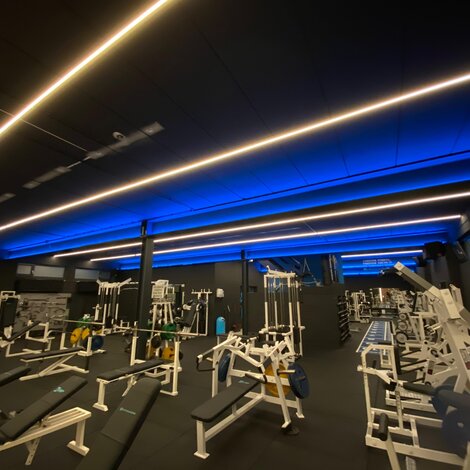 Kosso nutrition gym te Limburg compleet lichtplan en installatie