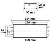 Dimbare LED voeding 24v 400w 0-10v, 1-10v, PWM dimbaar - IP67