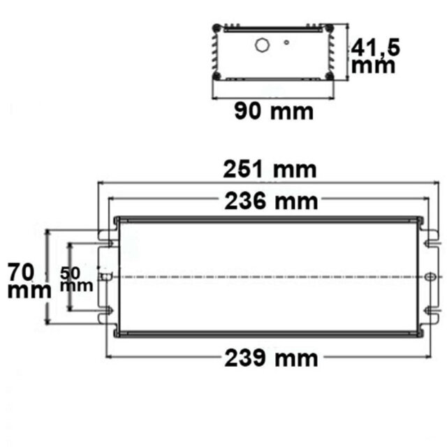 Dimbare LED voeding 24v 400w 0-10v, 1-10v, PWM dimbaar - IP67