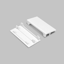 Eindkap zonder kabeldoorvoer - XL50WIT