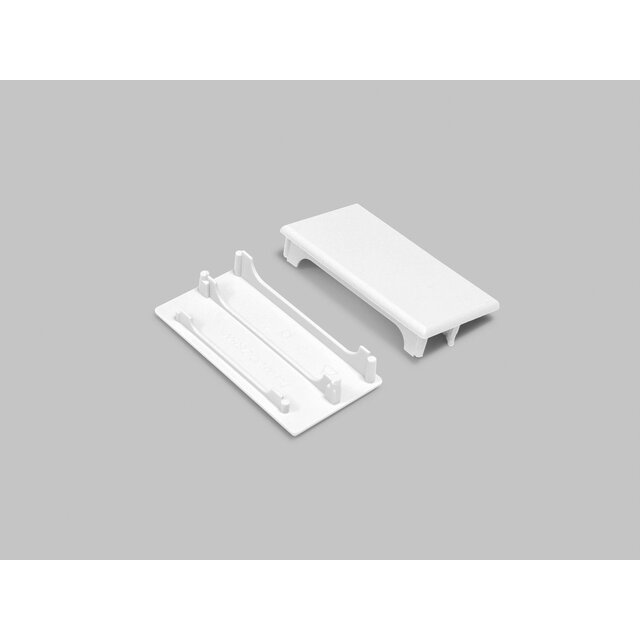 Eindkap zonder kabeldoorvoer - XL50WIT