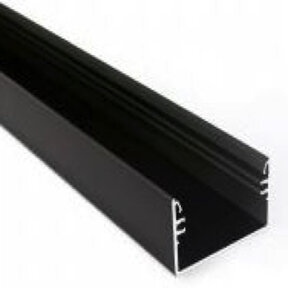 Zwart LED profiel XL inclusief afdekking 53mm x 28mm - XL50ZWART