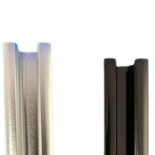 Mini inbouw LED rails vierkante vitrine trackrail - MD3 ZWART INBOUW