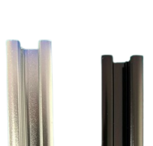 Mini inbouw LED rails vierkante vitrine trackrail - MD3 ZWART INBOUW