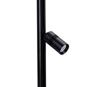 Mini LED rails ronde vitrine trackrail - MD3 ALU