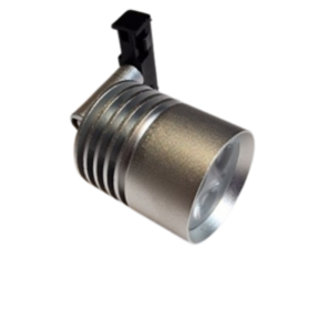 LED Vitrine Spot Fixed 3 watt 2700 kelvin Extra Warm Wit - zilver