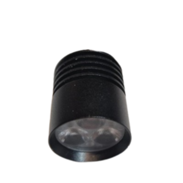 LED Vitrine Fixed 3 watt 2700 kelvin Extra Warm Wit - zwart