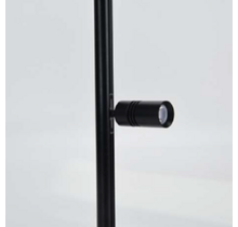 Mini LED rails vierkante vitrine trackrail - MD3 VIERKANT ZWART