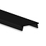 Luksus LED profiel losse afdekking Zwarte LED profiel afdekking 25,80 mm breed - 6 meter - XL04, XL05, XL06 en XL07 serie