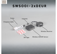Draadloze dubbele deursensor LED - SWS001-2xDEUR