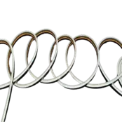 Zwarte Mini Neon Flex LED strip 24 volt 2700 kelvin extra warm wit 12W 980LM 4x8mm IP65 – 3 meter