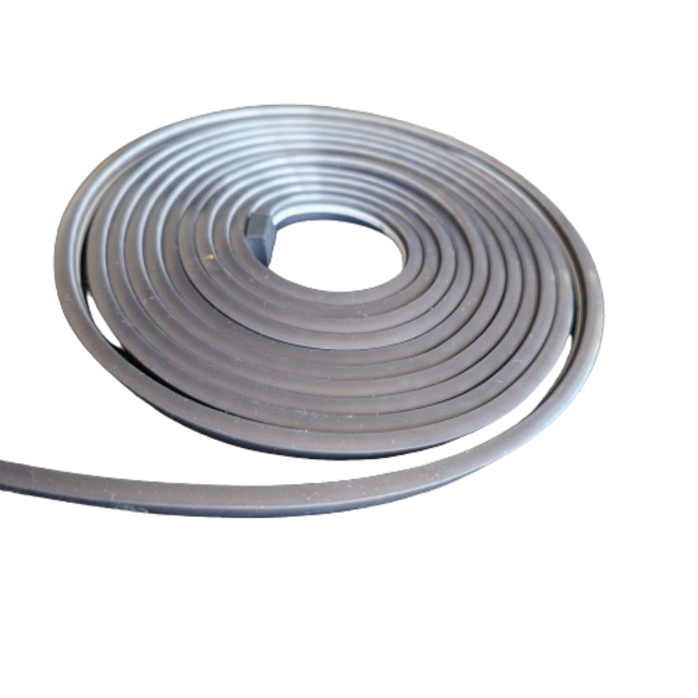 Zwarte Mini Neon Flex LED strip 24 volt 2700 kelvin extra warm wit 12W 980LM 4x8mm IP65 – 3 meter