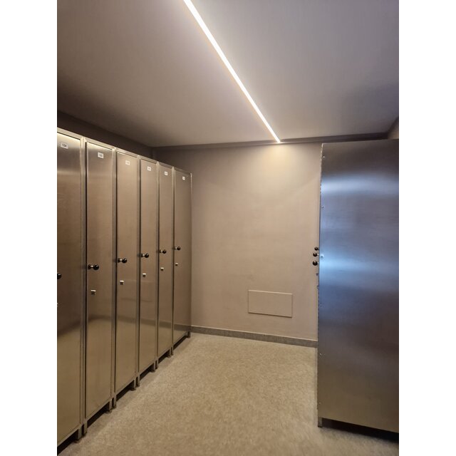 LED gips profiel inclusief afdekking 33mm x 16,8mm - GIPS05ALU