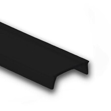 Losse 80 meter zwarte LED profiel klikafdekking - 318, 323, stuc300, stuc400 , gips300, gips400