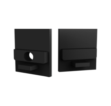 Eindkap zonder kabeldoorvoer - 318ZWART