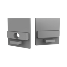 Eindkap zonder kabeldoorvoer - 318ALU