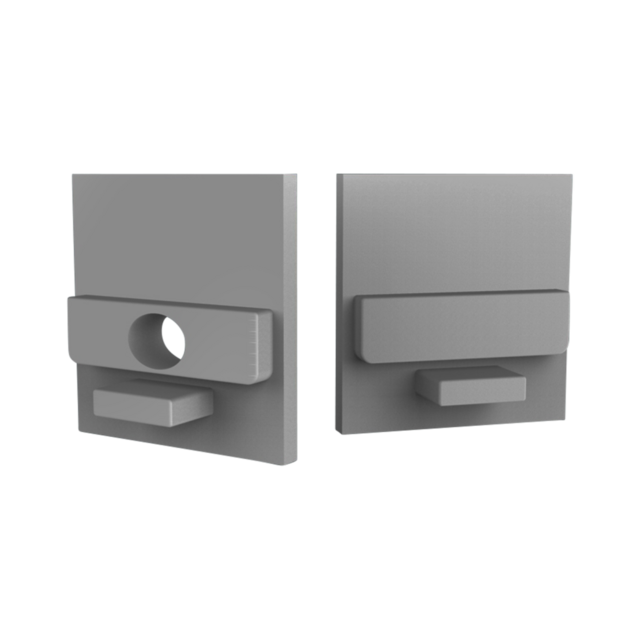 Eindkap zonder kabeldoorvoer - 318ALU