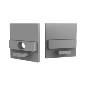 Eindkap met kabeldoorvoer - 318ALU