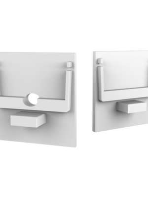 Eindkap zonder kabeldoorvoer - XL306WIT