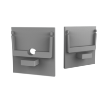 Eindkap zonder kabeldoorvoer - XL306ALU