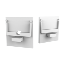 Eindkap zonder kabeldoorvoer - XL306WIT