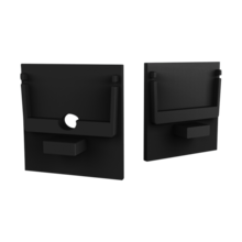 Eindkap met kabeldoorvoer - XL306ZWART