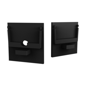 Eindkap met kabeldoorvoer - XL306ZWART