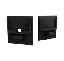 Eindkap zonder kabeldoorvoer - XL306ZWART