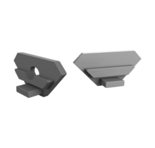 Eindkap met kabeldoorvoer - 323ALU