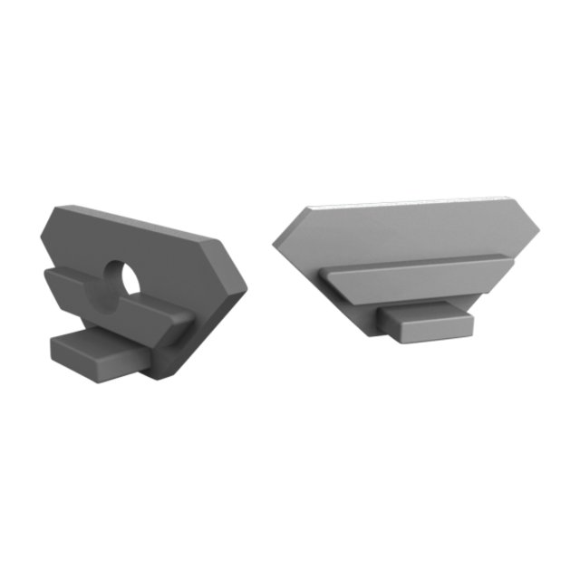 Eindkap met kabeldoorvoer - 323ALU