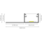 Luksus LED profielen LED gips profiel inclusief klikafdekking  50,14 mm x 14,09mm - GIPS300