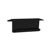 Eindkap zonder kabeldoorvoer - 308ZWART