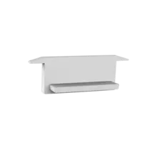 Eindkap zonder kabeldoorvoer - 308WIT